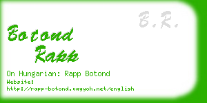 botond rapp business card